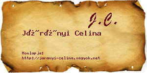 Járányi Celina névjegykártya